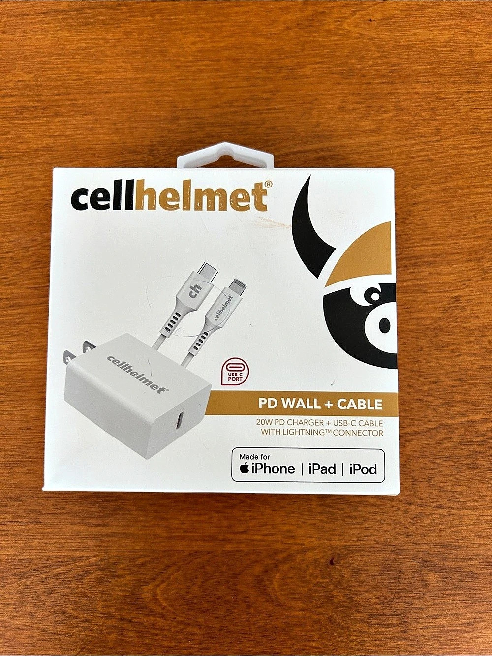 cellhelmet PD Wall + Cable 20W Wall Charger + Cable White